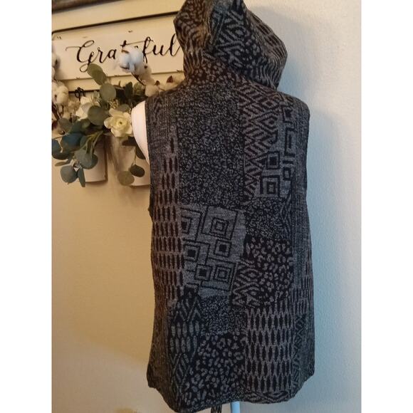 Lapis Wool Blend Long Fringe Open Front Cardigan Sweater Size M Quiet Luxury - Picture 2 of 12